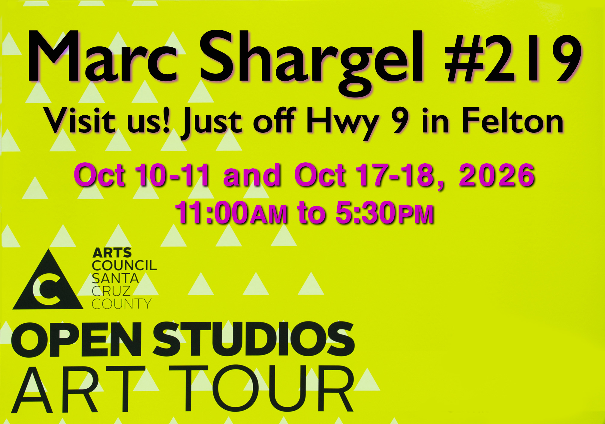 Open Studios Poster